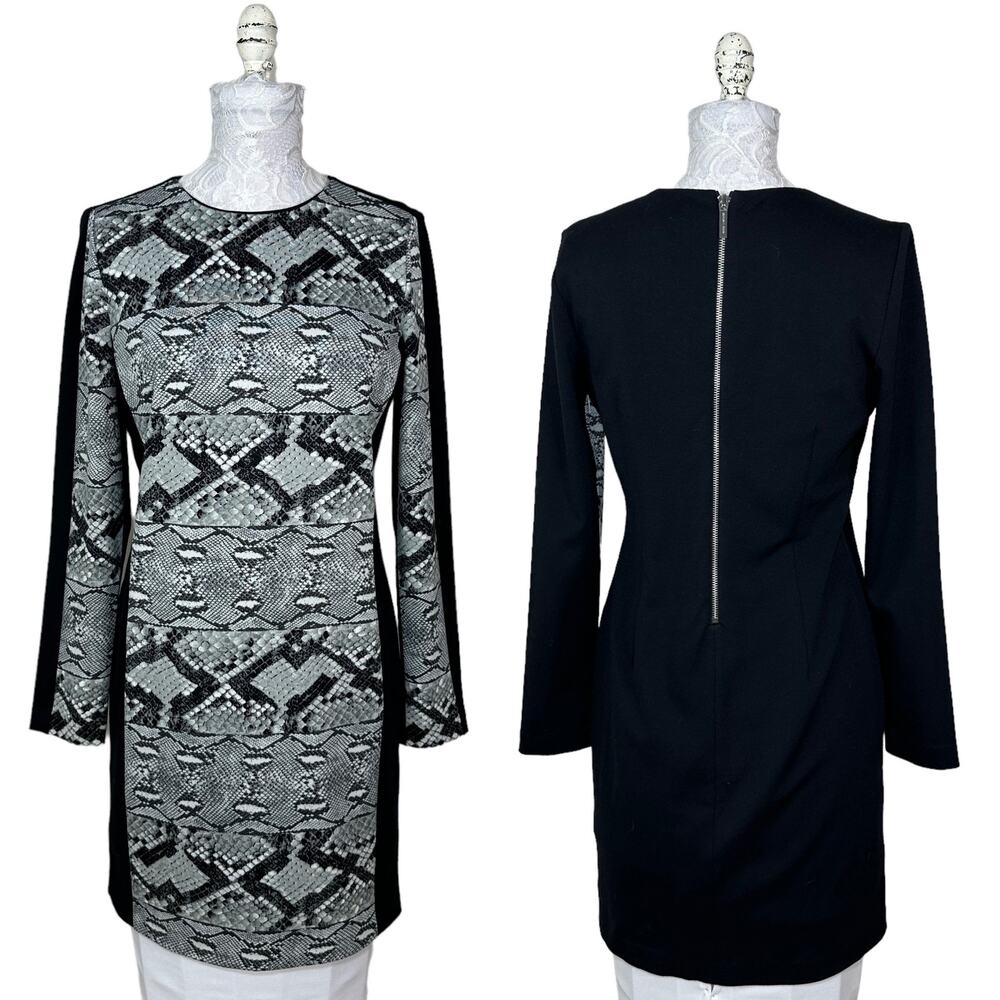 Michael Michael Kors Snake Skin Python Front Blac… - image 1